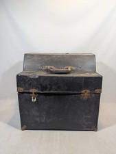 Vtg Castelli Organetto Accordion Green Holly Bellow Germany Playable Case