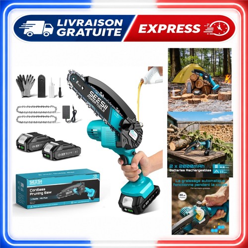 Mini tronçonneuse batterie - tronçonneuse,