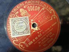 Disque 78 tours Odéon. Karl