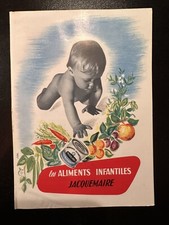 Rare Ancien Dépliant Original publicitaire  Bébé Jacquemaire