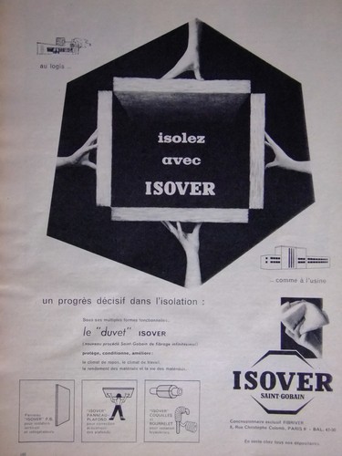 Publicité isover saint gobain - isover, saint-gobain