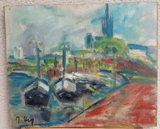 HUILE SUR PANNEAU TABLEAU