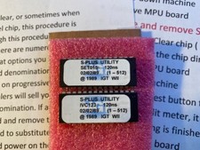 IGT S+ S-Plus Ram Clear and Bill Validator Set chips  OEM!