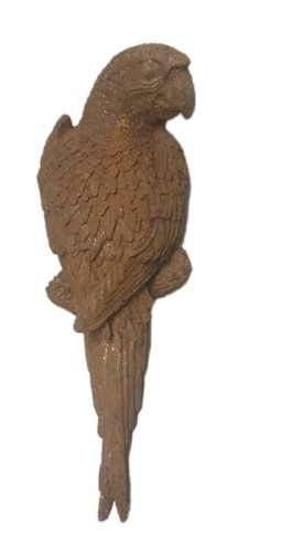 Perroquet fonte patine - fonte,