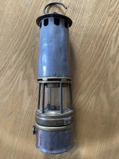 Lampe de Mineur Arras verre Baccarat France Mines