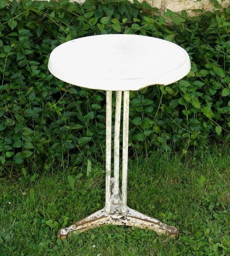 Table bistrot pied fonte - de,