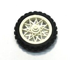 Playmobil Black & White Motorcycle Wheel