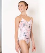 Danse De Paris DDP Jardin Belle Rose Pink Floral Ballet Dance Leotard CM