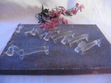 Lot de 6 portes couteaux en verre"chien basset" art deco 1920