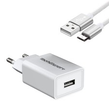 Chargeur et cable pour Smartphone Samsung Galaxy A10 blanc