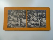 Ancien vue stéréoscopique antic stereoscopic view Algérie femme indigènes S.I.P