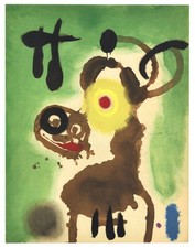 Joan Miro Pochoir « Femme et