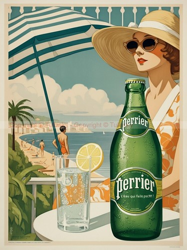 Affiche vintage illustrée - affiche,
