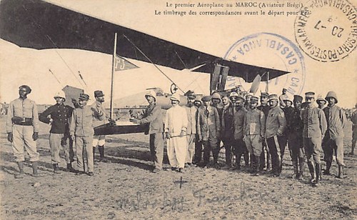Maroc premier aéroplane - -,