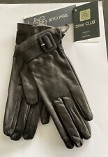 Gants femme cuir agneau noir