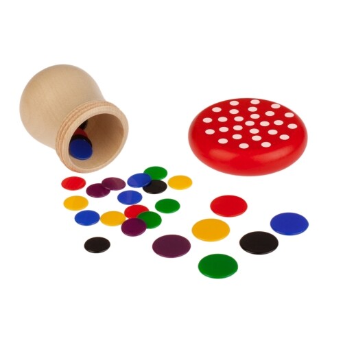 Jeu puces bois boîte - jeu, de