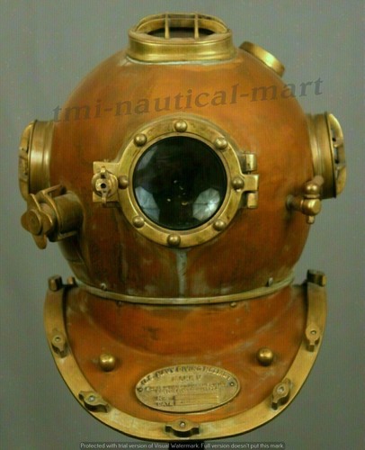 Casque plongée ancien - de,