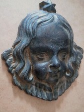 RARE Angelot 18th Cast Iron Putto Religious Gothic Church Tabernacle Angel..