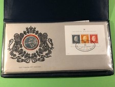 S4-MÜ-46)) Belgien Numisbrief mit Medaille 25 J. Regierung Baudouin I.