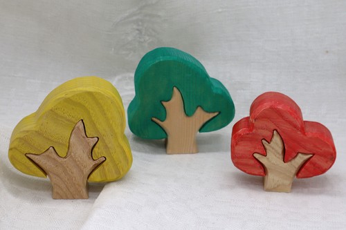 Trio arbres décoratifs en - d'arbres,