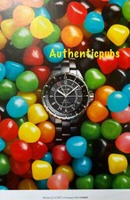 ADVERTISEMENT CHANEL WATCH J 12 GMT DRAGIBUS CANDY SWEET FROM 2012 FRENCH AD PUB