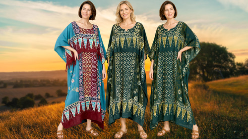 Robe kaftan longue - longue, batik