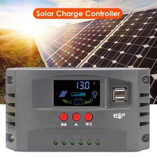 Solar Charge Controller MPPT Tracking Charging 12V 24V Automatic Adaptation LCD