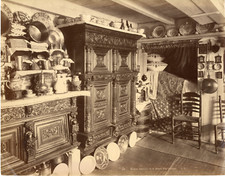 Germany, Marken, House Interior of&#039;a Fisherman Vintage Albumen Pri