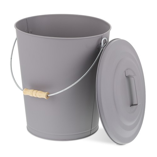 Seau cendre litres gris - seau, 24