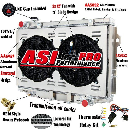 Row radiator shroud fan - row,