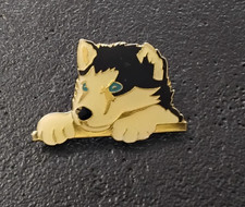 Pin’s Dog Puppy Husky Pet Vintage 80s VGC (707)