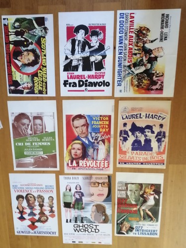 Lot affiches cinema - affiches, belge
