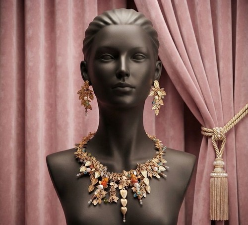 Somptueuse parure collier - somptueuse, et