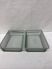 (Lot of 2) Trofast Mesh Storage Box Light Green-Gray 16 1/2 x 11 3/4 x 3 7/8" 