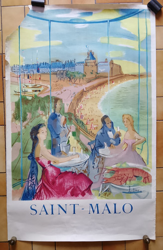 Affiche touristique ancienne