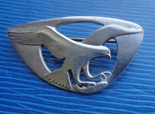Broche osprey shetland silver - broche,