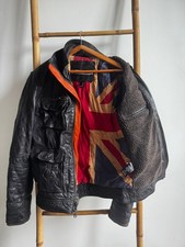 Veste cuir Superdry Falcon Leather Jacket “Union Jack”.