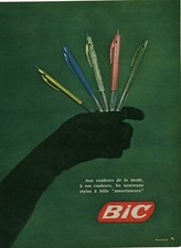 Antique 1950 BIC Magazine Ballpoint Pens Advertising 