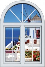 Sticker Fenêtre trompe l'oeil