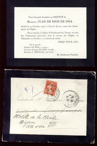 Faire part décès mr - de, de