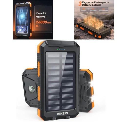 Vikeri chargeur solaire 26800 - vikeri,