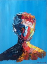 PORTRAIT ABSTRAIT  ART TABLEAU