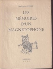 RARE Madeleine FERRE LES MEMOIRES D'UN TAPE RECORDER 1967