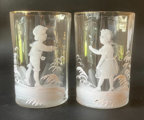 Rare paire verres mary - paire,