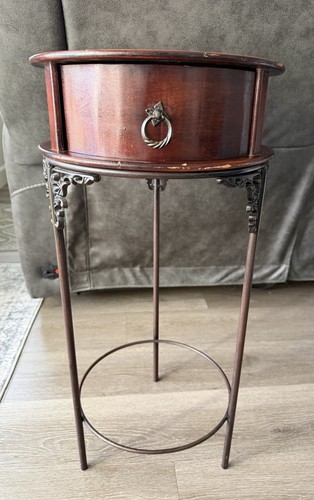 Vintage wrought iron wood - vintage,