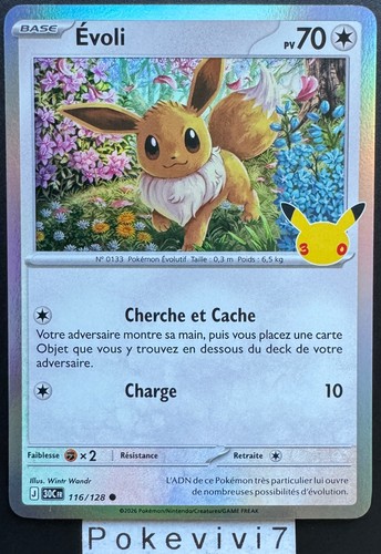 Carte pokemon evoli - evoli, 116/128