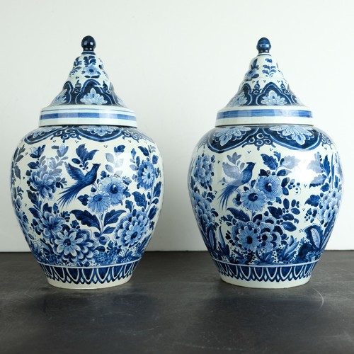 Paire vases housse bleu - paire,