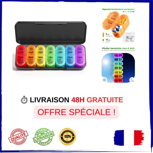Pilulier semainier jours - semainier,