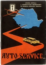 Romania Car Service Map Dacia 1310 Gordini 12 Route Plan Sign Pocket Auto Guide