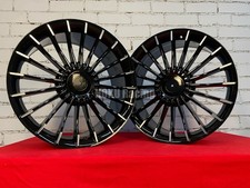4X jantes alliage noir 17" style Alpina 5X120 pour BMW E34 E38 E39 E60 E61